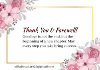 White Professional Thank You Pages Background  A4 template
