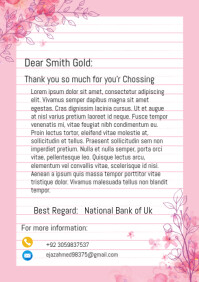 White Professional Thank You Pages Background  A4 template