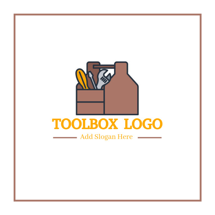 White Professional Toolbox Logo, Toolbox Logo, Toolbox Logo Design ...