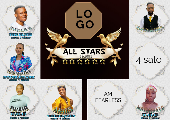 White Professional Tournament List A3 template