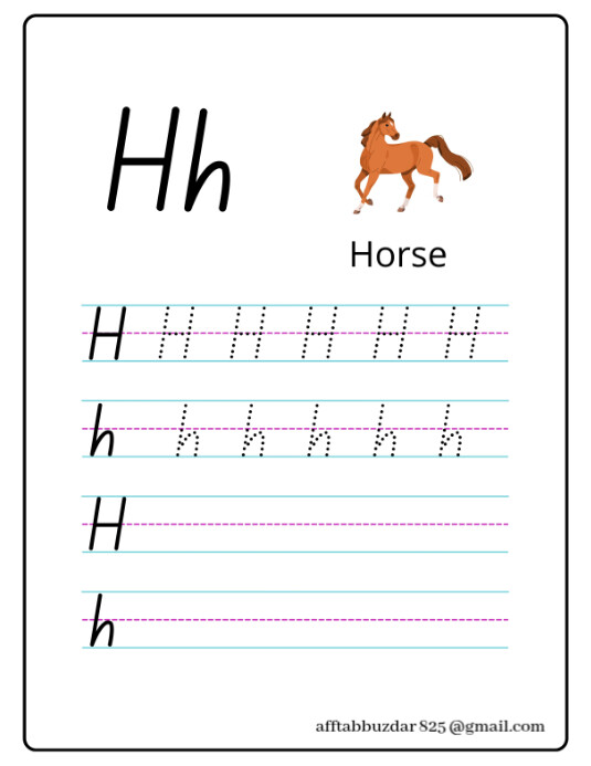 White Alphabet Tracing Flyers Template | PosterMyWall