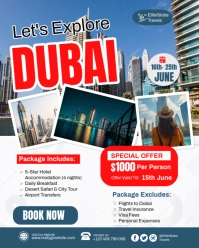 White Professional Travel Agent Flyer Template Instagram Portrait