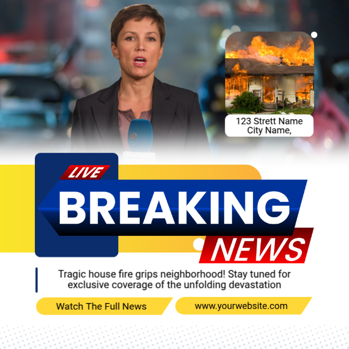 White Professional Trending News Stories Instagram Post Template ...