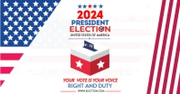 White Professional United States Election Vote Facebook Shared Image template