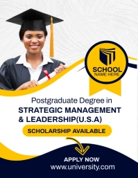 White Professional University Flyer (us Lette template