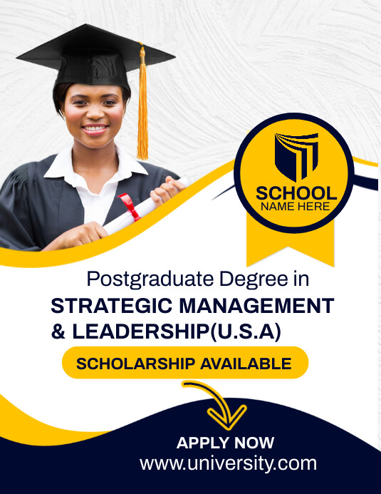 White Professional University Flyer (us Lette Template | PosterMyWall