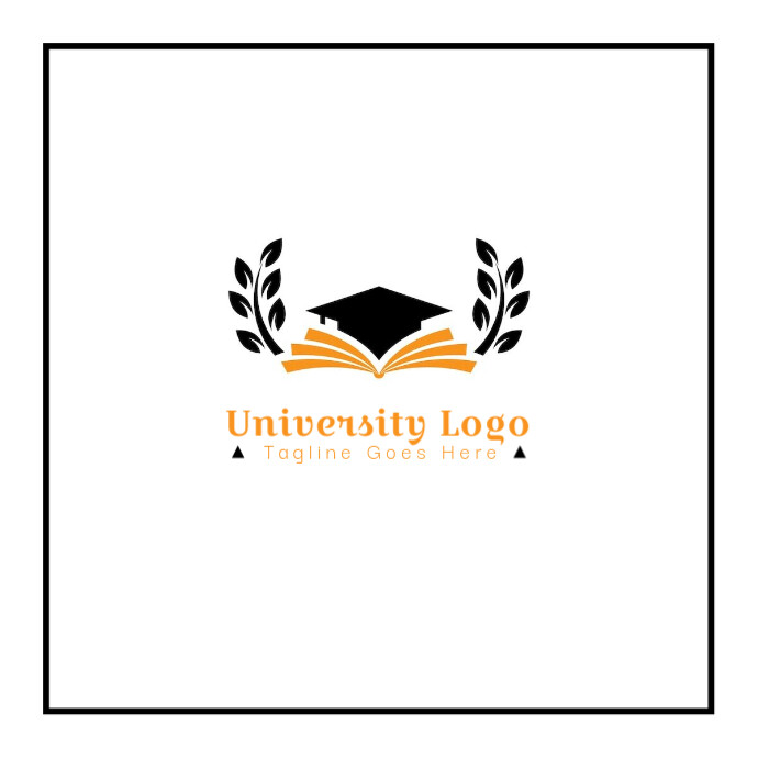 White Professional University Logo, School Logo, University Logo, Academy Logo, Education Logo template