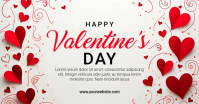 White Professional Valentine's Day Facebook Shared Image template