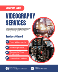 White Professional Videography Services Instagram Portrait template