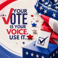 Weiß Voting Campaign Pos Instagram Template