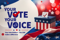 Blanco Voting Campaign Plakat Template