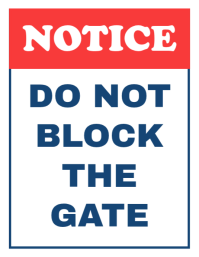 Don't Block Driveway Yard Sign Template | PosterMyWall