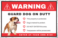 Putih Warning Sign Etiqueta Template - Page 2
