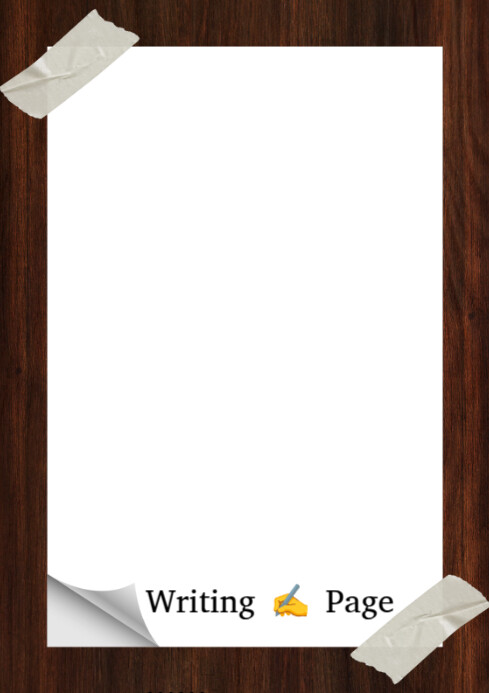 White Professional Warting Page Background  A4 template