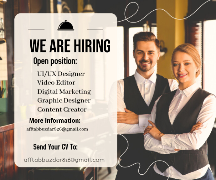 White Professional We Are Hiring Job Opportunities Medium Rectangle ...