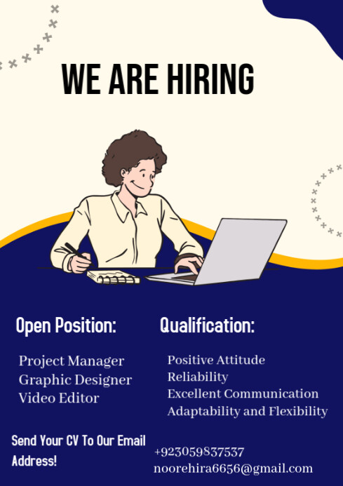 White Professional We Are Hiring Job Opportunities A4 Template ...