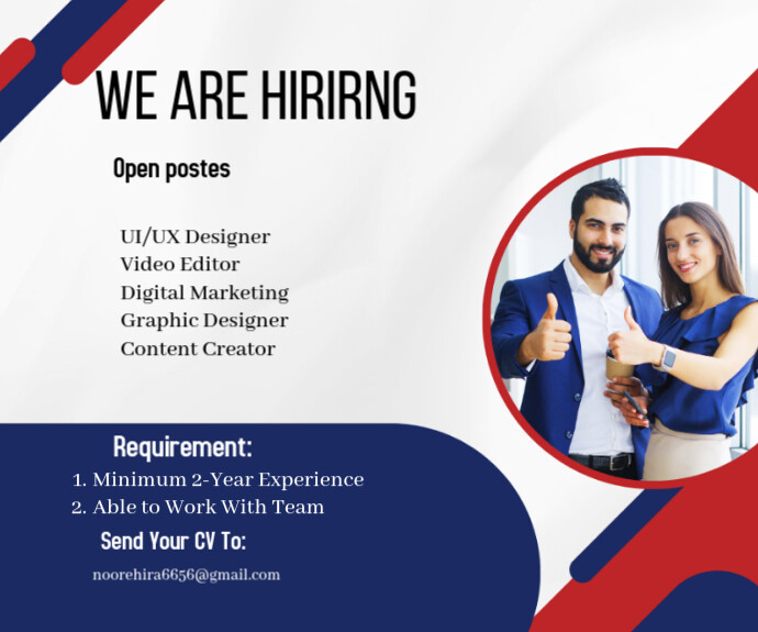 White Professional We Are Hiring Job Opportunities Medium Rectangle ...