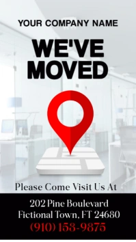 White Professional We Have Moved Instagram Story template