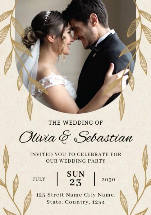 Copy of White Professional Wedding A4 | PosterMyWall