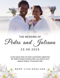 White Professional Wedding Flyer (us Letter) template