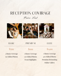 White Wedding Photography Price List Instagram Portrait Template - Page 4