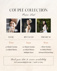 White Wedding Photography Price List Instagram Portrait Template - Page 5