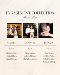 White Wedding Photography Price List Instagram Portrait Template - Page 3