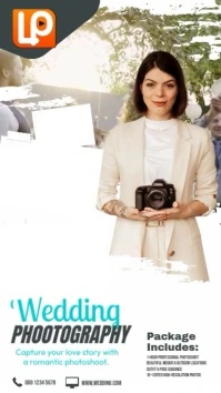 White Professional Wedding Photography Video template
