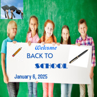 White Professional Welcome Back To School  Instagram Post template