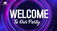 White Professional Welcome  Digital Display (16:9) template