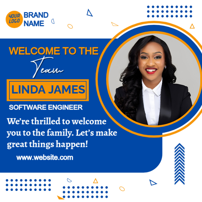 Plantilla de White Professional Welcome To The Team Instagram Post ...
