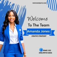 White Professional Welcome To The Team  Insta Instagram Post template
