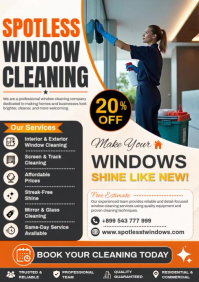 Wit Window Cleaning Services A4 Template