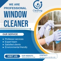 White Professional Window Cleaning Services Template Design Instagram Post