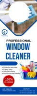 White Professional Window Cleaning Services Template Design Door Hanger