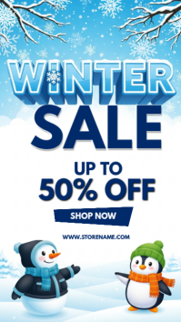 White Professional Winter Sale Template: Instagram Story