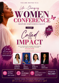White Women's Conference A6 Template
