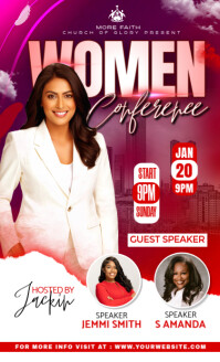 White Professional Women Conference Poster Us Legal template
