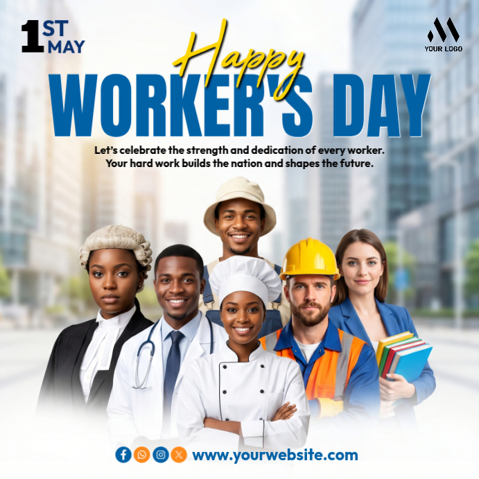 Workcomp Day Worker's Day Celebration Template | PosterMyWall