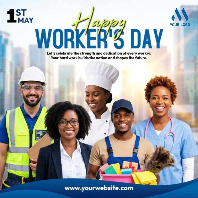Worker's Day Celebration Template | PosterMyWall