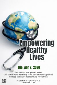 Hvid World Health Day Tumblr-grafik Template