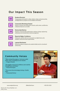 White Professional Youth Empowerment Through Technology Poster template - Page 3