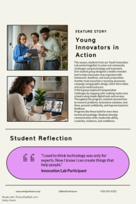White Professional Youth Empowerment Through Technology Poster template - Page 4