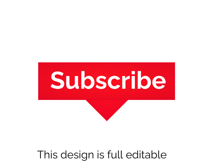 Youtube Sub Button Copy of White Professional Youtube Subcribe Button Fl | PosterMyWall