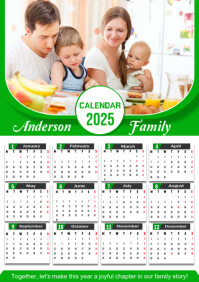 2025 family calendar Template | PosterMyWall