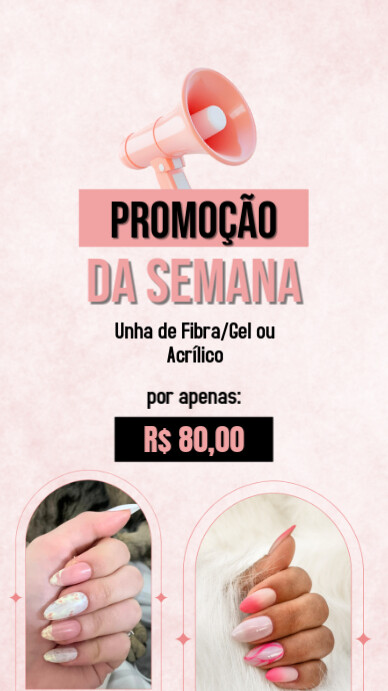 White Profissional Promoção Da Semana Manicure História Do Instagram template