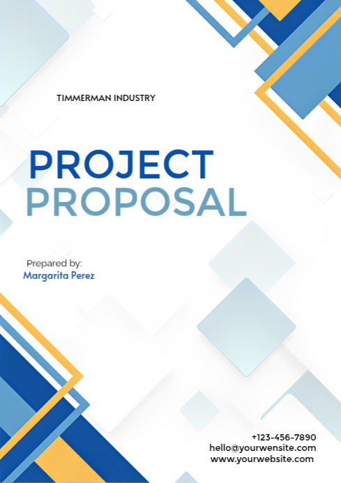 Project Proposal Poster Example Copy of White Project Proposal A4 | PosterMyWall