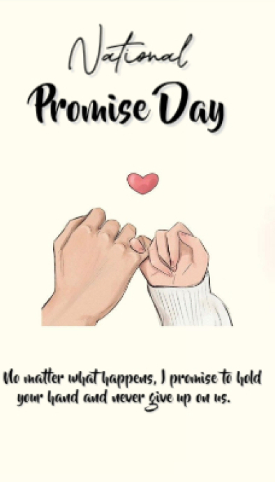 Copy of White Promise Day Business Card | PosterMyWall