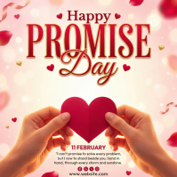 White Promise Day Instagram Post template