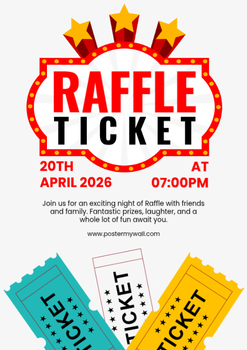 Background For Raffle White Raffle Event A4 Template | PosterMyWall